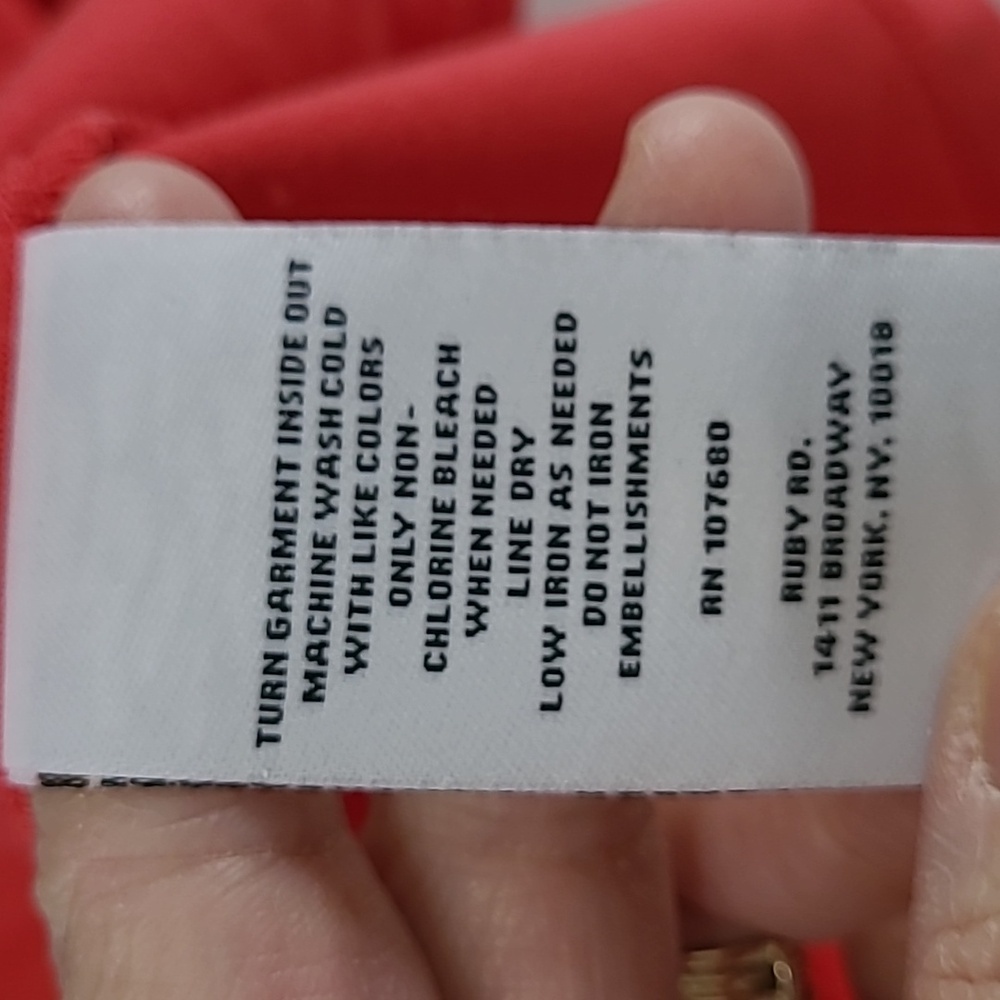 Ruby Rd. Coral Short Sleeve Top with Studded Detail - Picture 5 of 7